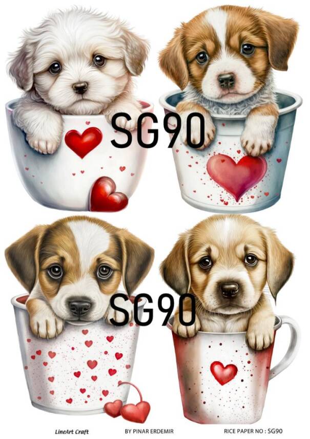 Sevgililer Desenli Pirinç Dekopaj Model : SG90 - 1