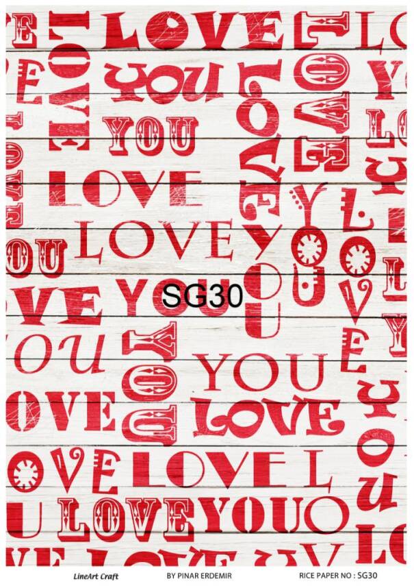 Sevgililer Günü Kalp Desenli Pirinç Dekopaj Model : SG30 - 1