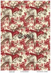 Sevgililer Günü Kırmızı Desenli Pirinç Dekopaj Model : CHSR67 - Line Art