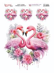 Sevgililer Günü Kuğu Desenli Pirinç Dekopaj Model : PT 2152 - Tual Hobi Craft İst