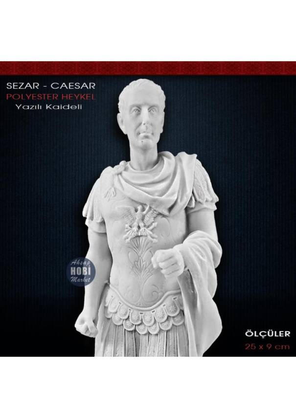 Sezar Polyester Heykel (25x9cm) Caesar Biblo - 2