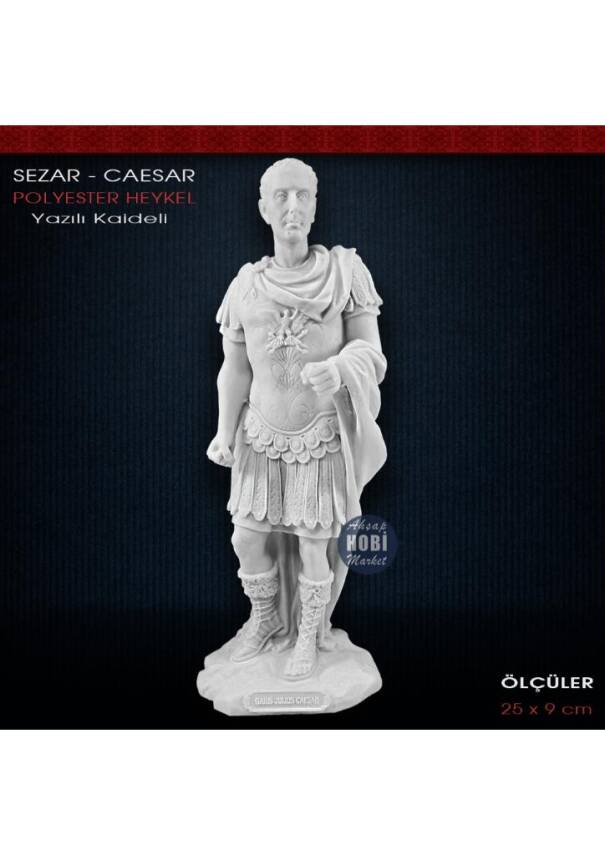 Sezar Polyester Heykel (25x9cm) Caesar Biblo - 1