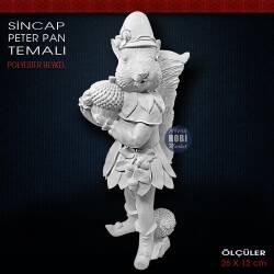Sincap Biblo Peter Pan Temalı (26x12 cm) Ham Polyester - Tual Hobi Sanat