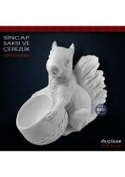 Sincap Saksı ve Çerezlik (22x21 cm) Ham Polyester - Tual Hobi Sanat (1)