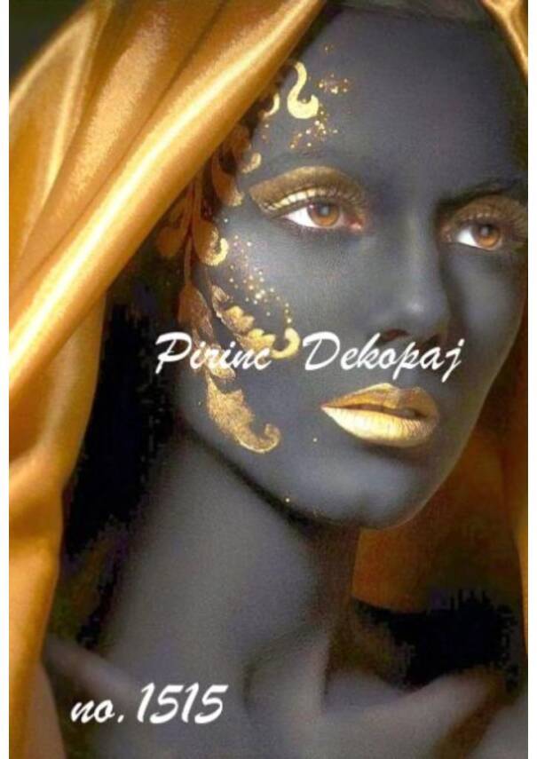 Siyah Gold Renkli Pirinç Dekopaj No : 1515 - 1