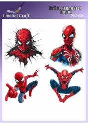 Spiderman Desenli Kumaş Transfer Kağıdı LNT-K030 (20x20 cm) - Line Art