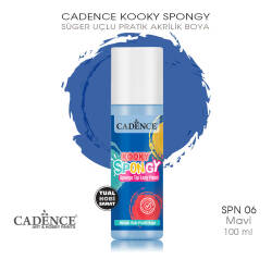 Spongy Sünger Uçlu Pratik Boya SPN06 Mavi 100ML - Cadence