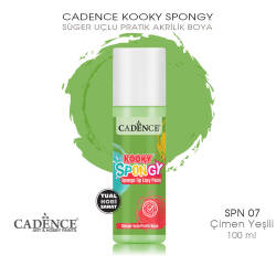 Spongy Sünger Uçlu Pratik Boya SPN07 Çimen Yeşili 100ML - Cadence