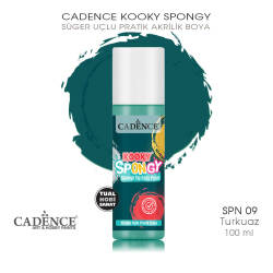 Spongy Sünger Uçlu Pratik Boya SPN09 Turkuaz 100ML - Cadence