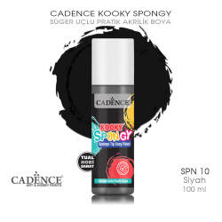 Spongy Sünger Uçlu Pratik Boya SPN10 Siyah 100ML - Cadence