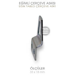 Tablo Çerçeve Askı Aparatı Eğik (33x18 mm) - Tual Hobi Sanat (1)