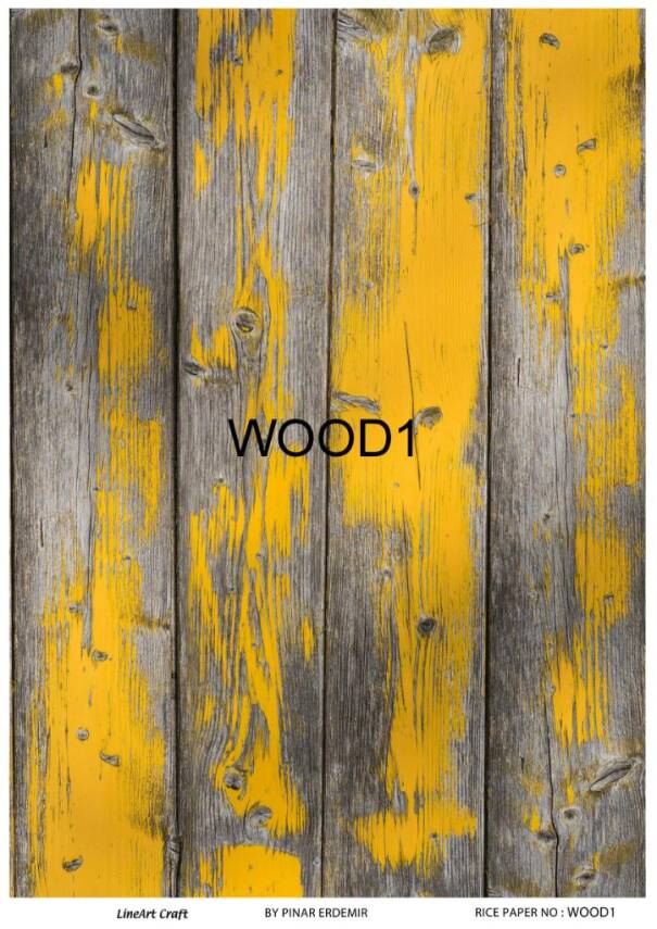 Tahta Desenli Pirinç Dekopaj Model : Wood 1 - 1