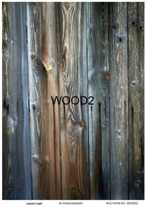 Tahta Desenli Pirinç Dekopaj Model : Wood 2 - 1