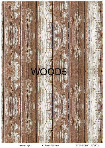 Tahta Desenli Pirinç Dekopaj Model : Wood 5 - 1