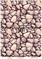 Taş Desenli Pirinç Dekopaj Model : Taş 01 - Line Art