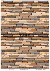 Taş Desenli Pirinç Dekopaj Model : Taş 02 - Line Art