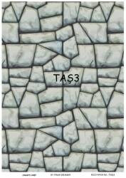 Taş Desenli Pirinç Dekopaj Model : Taş 03 - Line Art