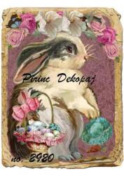 Tavşan Desenli Pirinç Dekopaj Model : 2920 - Line Art