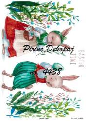 Tavşan Desenli Pirinç Dekopaj Model : 4438 - Line Art