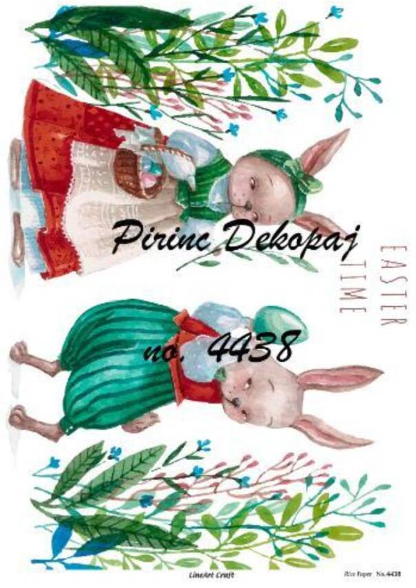 Tavşan Desenli Pirinç Dekopaj Model : 4438 - 1