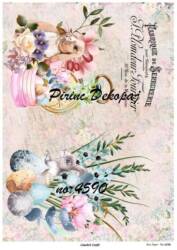 Tavşan Desenli Pirinç Dekopaj Model : 4590 - Line Art