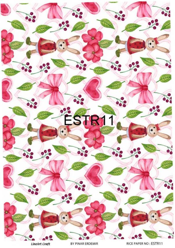 Tavşan Desenli Pirinç Dekopaj Model : ESTR11 - 1