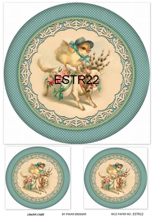 Tavşan Desenli Pirinç Dekopaj Model : ESTR22 - 1