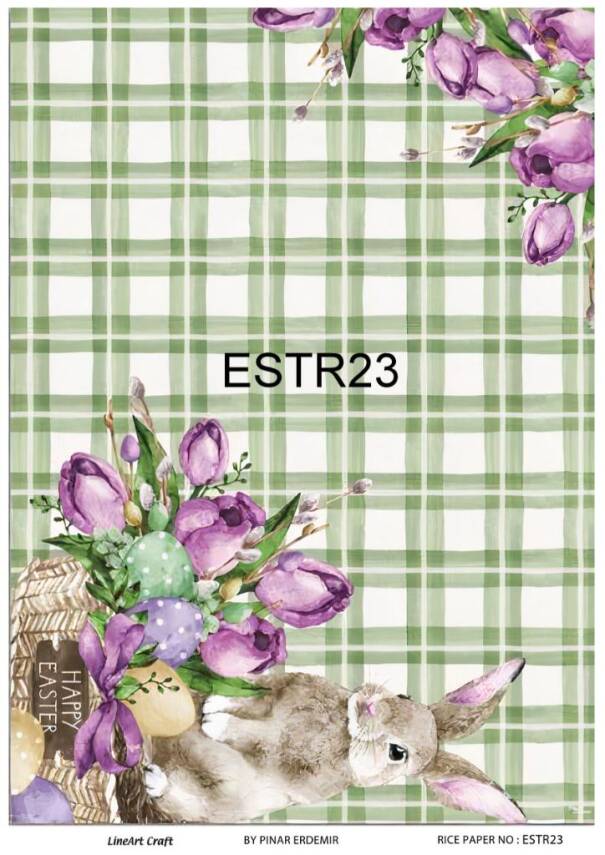 Tavşan Desenli Pirinç Dekopaj Model : ESTR23 - 1