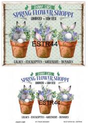 Tavşan Desenli Pirinç Dekopaj Model : ESTR44 - Line Art