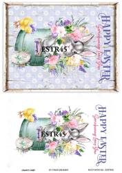 Tavşan Desenli Pirinç Dekopaj Model : ESTR45 - Line Art