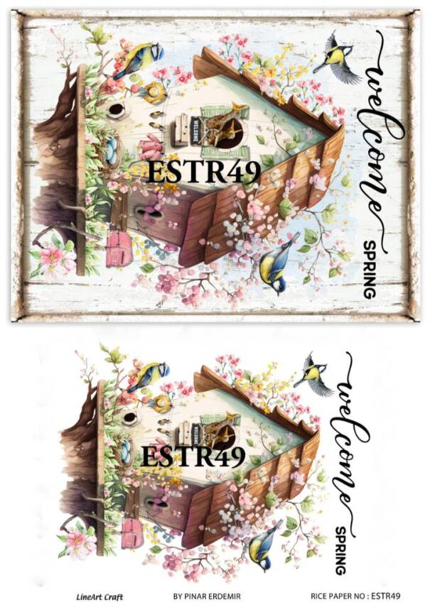 Tavşan Desenli Pirinç Dekopaj Model : ESTR49 - 1