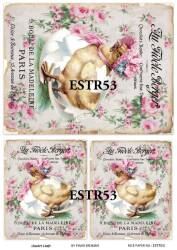 Tavşan Desenli Pirinç Dekopaj Model : ESTR53 - Line Art