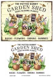 Tavşan Desenli Pirinç Dekopaj Model : ESTR54 - Line Art