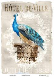 Tavus Kuşu Desenli Pirinç Dekopaj Model : 5917 - Line Art