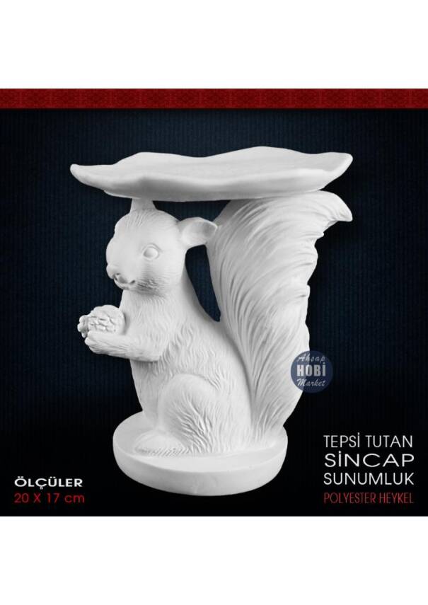 Tepsi Tutan Sincap Sunumluk (20x17 cm) Ham Polyester - 1