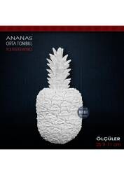 Tombul Ananas Biblo Orta Boy (25x11 cm) Ham Polyester - Tual Hobi Sanat