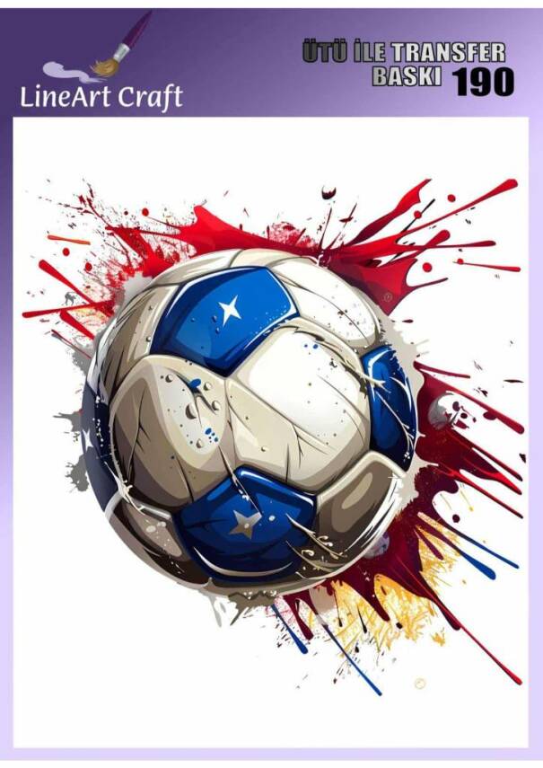 Top Desenli Kumaş Transfer Kağıdı LNT-K190 (20x20 cm) - 1