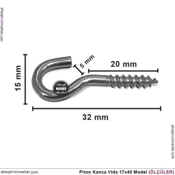 Toptan Piton Kanca Vida 17X40 Model (32x15 mm) 100 Adet - 2