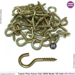 Toptan Piton Kanca Vida 18X60 Model (40x16 mm) 100 Adet - Tual Hobi Sanat