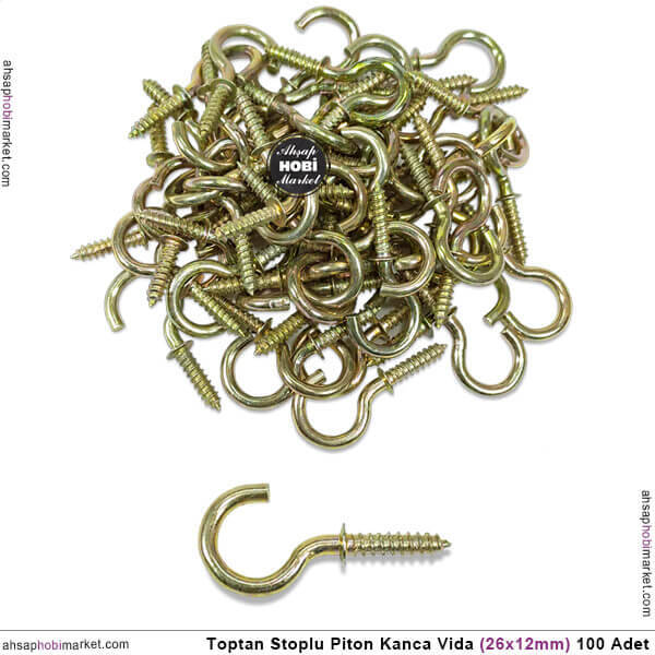 Toptan Stoplu Piton Kanca Vida Küçük (26x12 mm) 100 Adet - 1