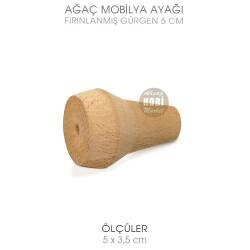 Torna Sunumluk, Kutu Sandık Ayağı (5x3,5 cm) Doğal Ahşap - Tual Hobi Craft İst (1)