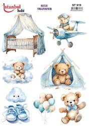 Ayıcık Desenli Sulu Transfer Ist STI- 919 - Tual Hobi Craft Ist