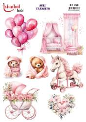 Bebek Odası Desenli Sulu Transfer Ist STI-960 - Tual Hobi Craft Ist