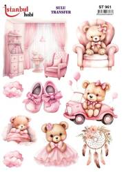 Bebek Odası Desenli Sulu Transfer Ist STI-961 - Tual Hobi Craft Ist