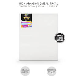 Tuval Dikdörtgen Arkadan Zımbalı 20x30 cm Rich - Rich