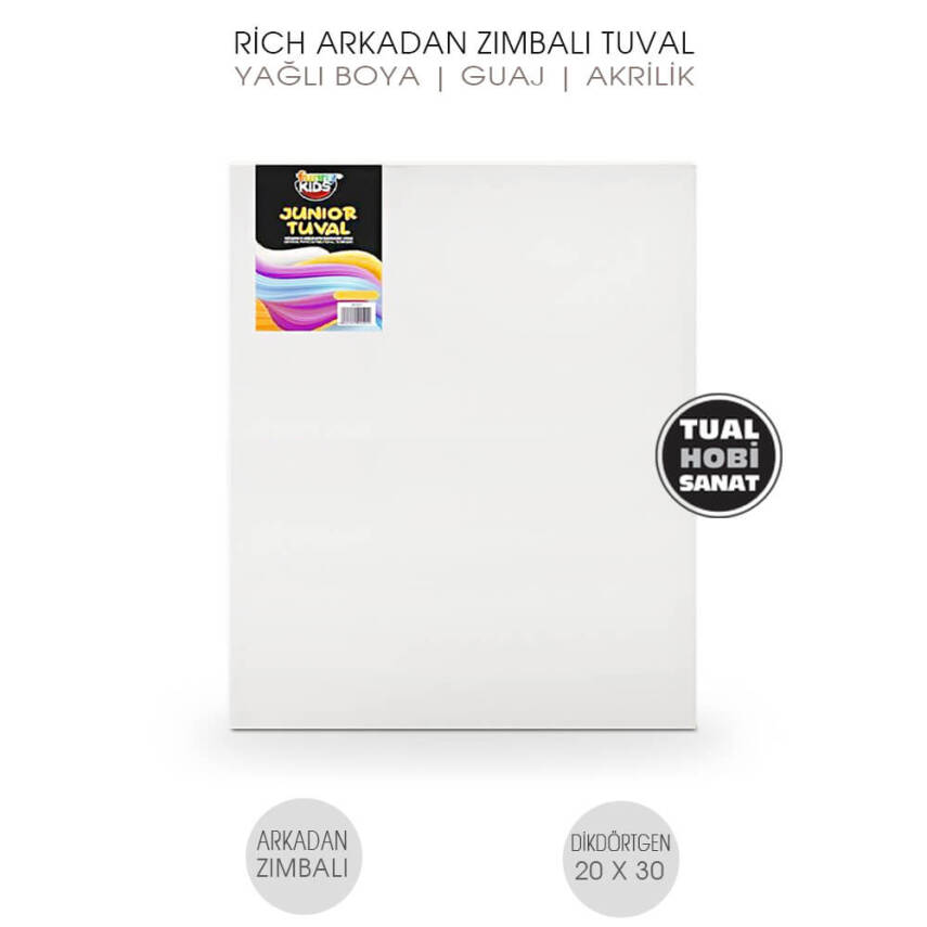 Tuval Dikdörtgen Arkadan Zımbalı 20x30 cm Rich - 1