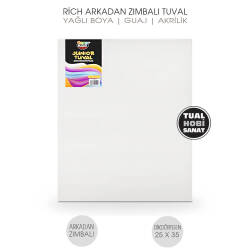 Tuval Dikdörtgen Arkadan Zımbalı 25x35 cm Rich - Rich