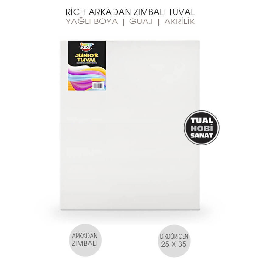 Tuval Dikdörtgen Arkadan Zımbalı 25x35 cm Rich - 1
