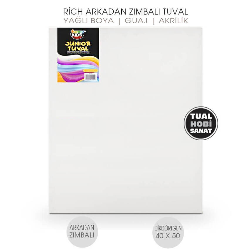 Tuval Dikdörtgen Arkadan Zımbalı 40x50 cm Rich - 1