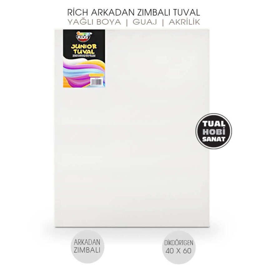 Tuval Dikdörtgen Arkadan Zımbalı 40x60 cm Rich - 1